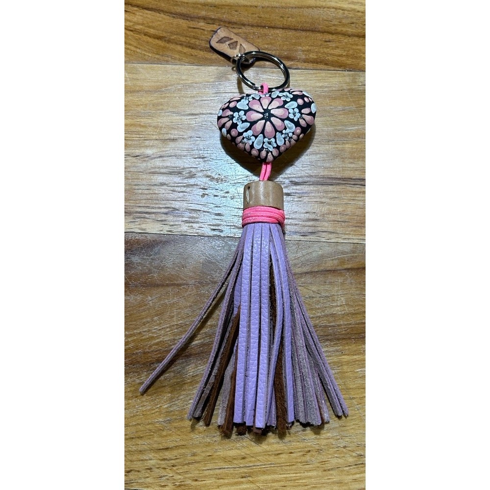 Consuela Charm Ale Heart Tassel VGUC